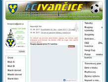 Tablet Screenshot of fcivancice.cz